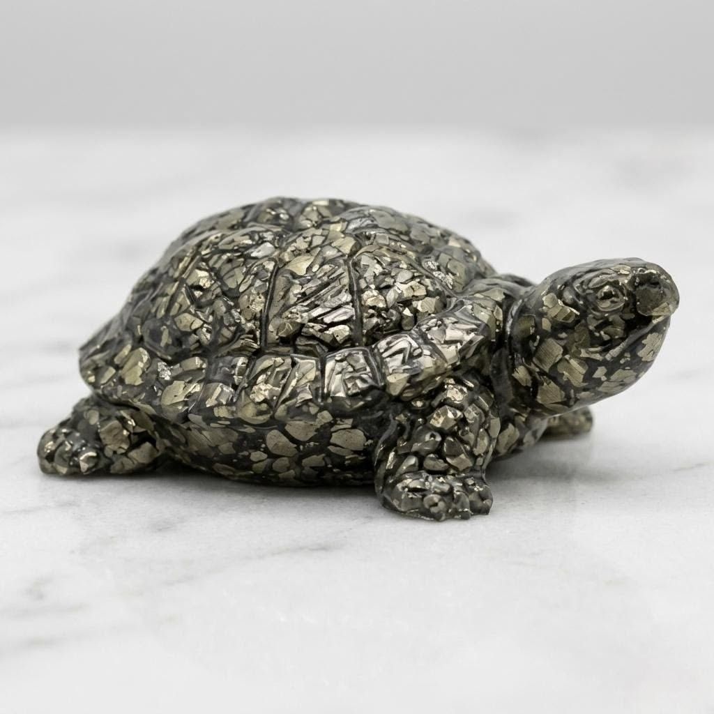 Pyrite Crystal Turtle
